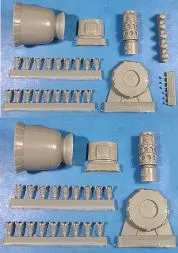 P-61 Black Widow engines & cowls für Revell/Mong. 1:48