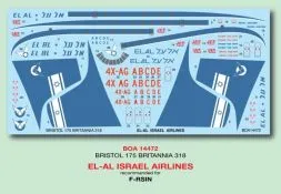 Bristol 175 Britannia 318 - EL-AL Israel Airlines 1:144
